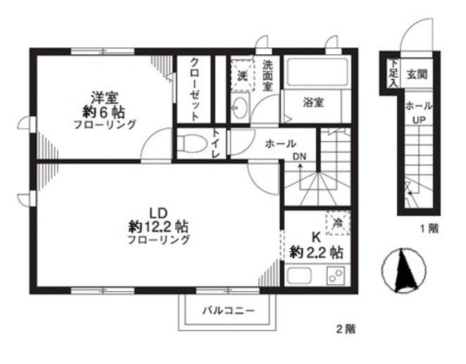 グリーンコーポ武蔵関B棟 間取り