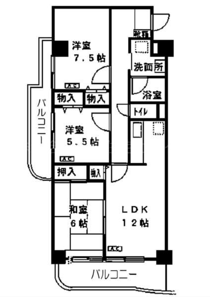 シェニートモンチーク武蔵関  間取り