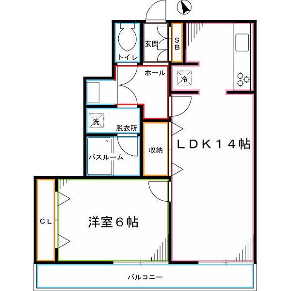 シャルール浅間町 間取り