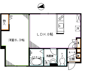 シュ・リーベ  間取り