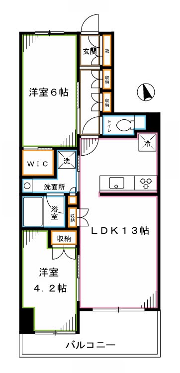 レジデンシャル東中野  間取り