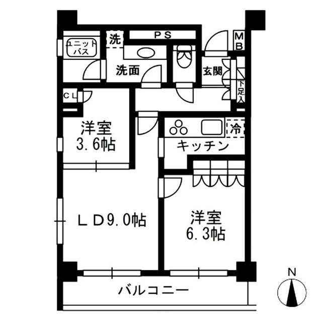 レジディア中落合C棟 間取り