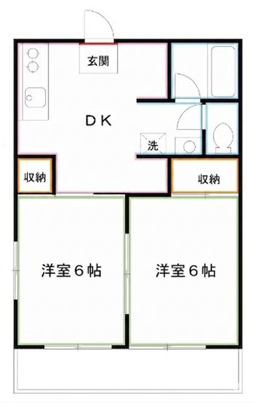コーポ梶野Ｂ 間取り