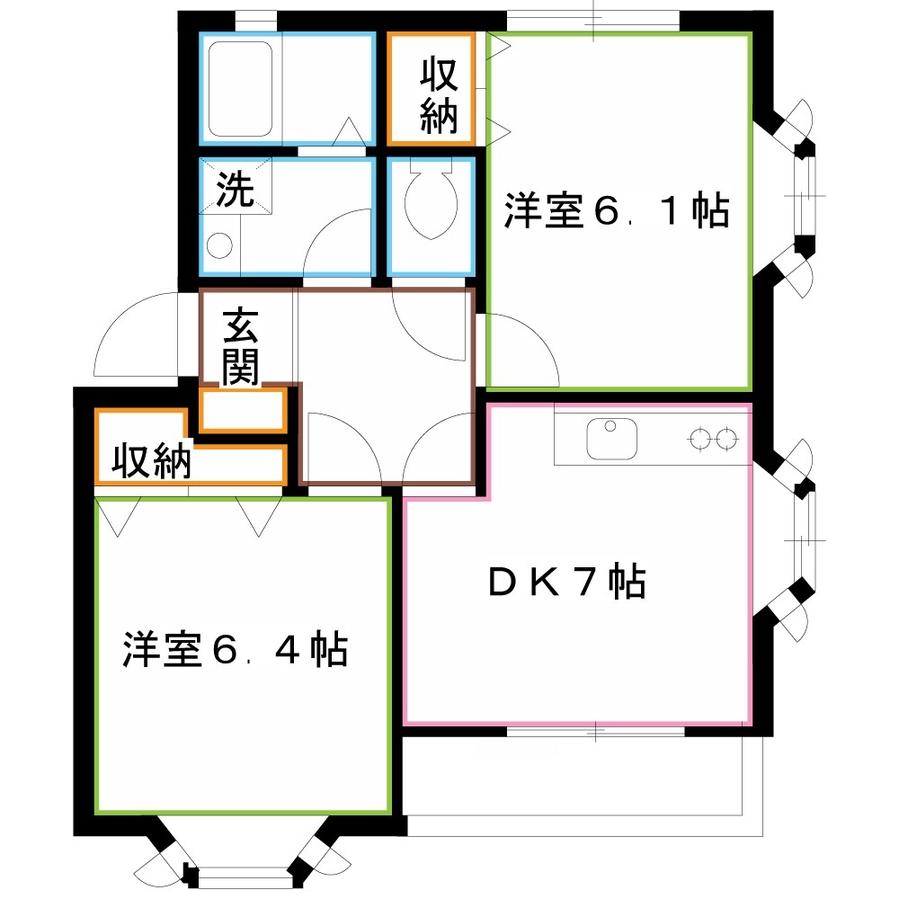 OZ参番街A 間取り