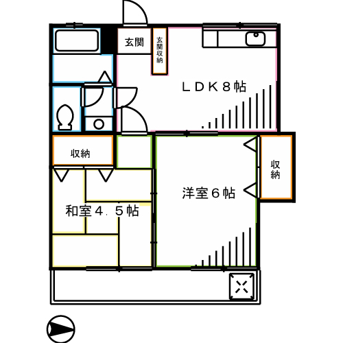 コーポみなと 間取り