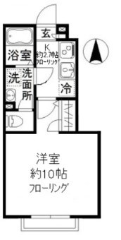 ガーデニア国立  間取り