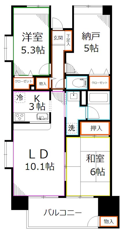 サンハイク７東小金井 間取り
