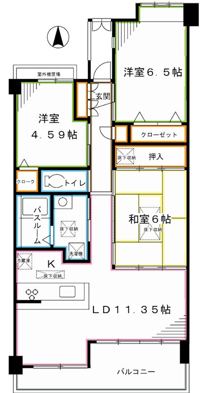 めいきゅう館   間取り