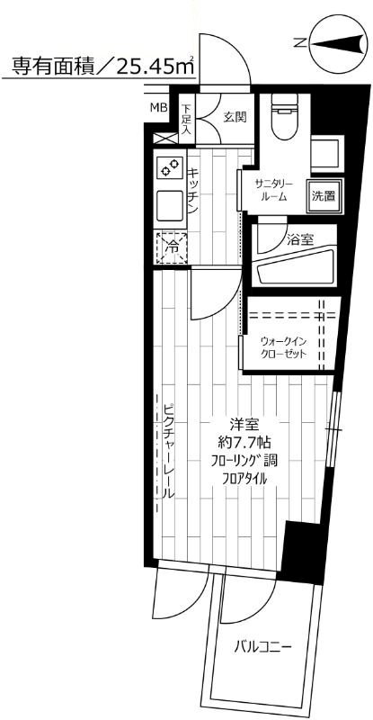 ステージファースト方南町アジールコート 間取り