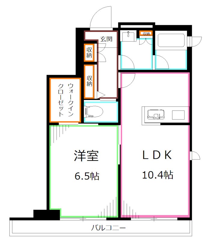 スカイパレス東中野Ｃ棟 間取り