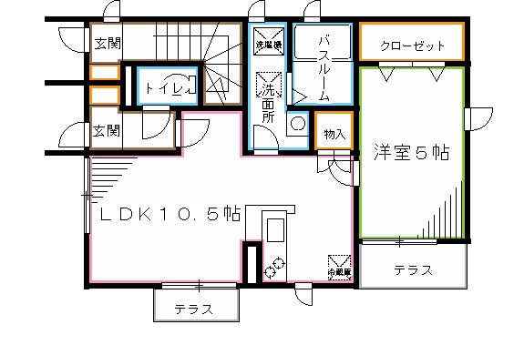 シャンテ西荻北  間取り