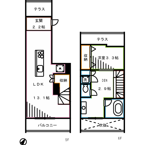 ブラヴィミタカ 間取り