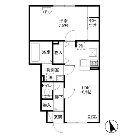 マロン・ヴローニュ 間取り