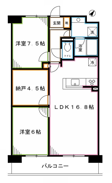 ドゥーエ南長崎 間取り