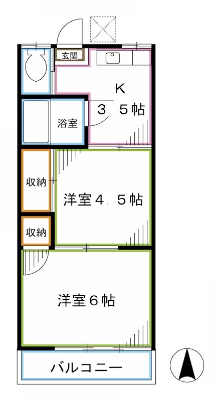 第一藤原コーポ 間取り