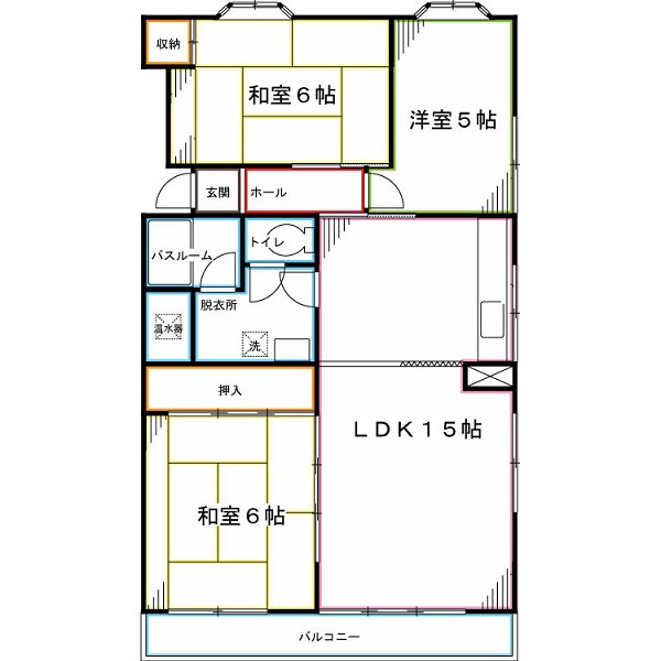 コーポ栗林 間取り