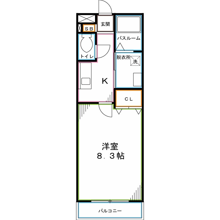 モア西恋ヶ窪 間取り図