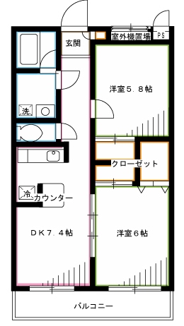 サンヴィラージュ三鷹 間取り
