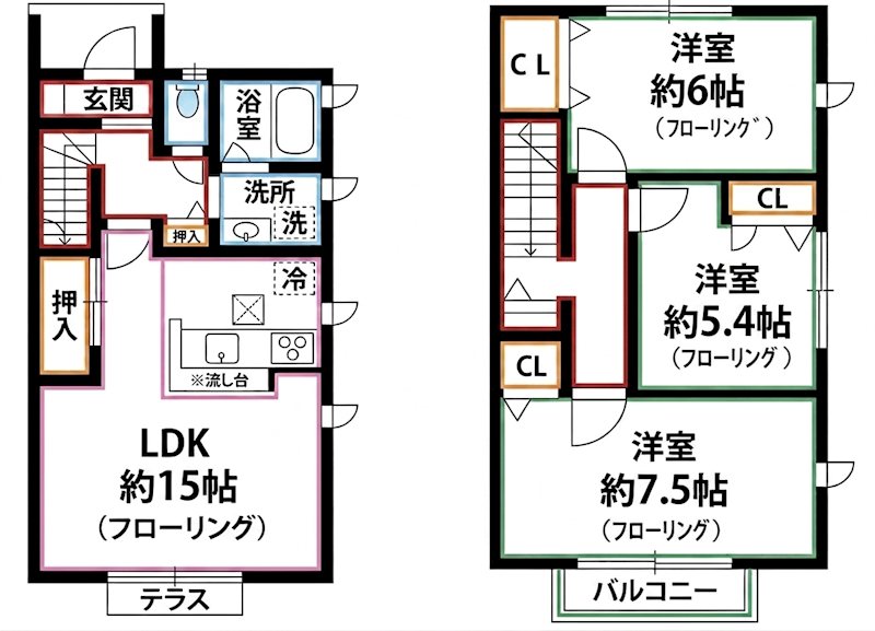 サウスソシアG棟 間取り