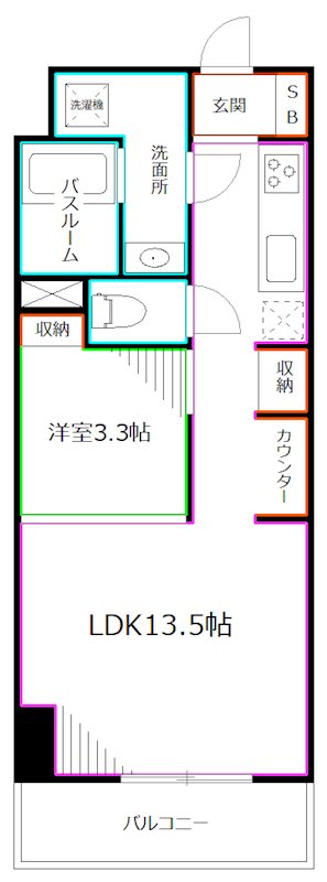 SUNBRIGHT OGIKUBO（サンブライトオギクボ） 間取り