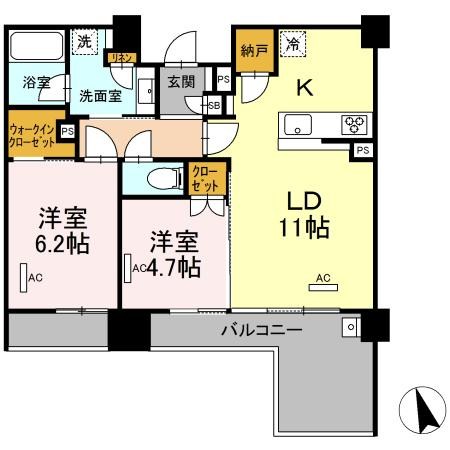 セントラルレジデンス東中野 間取り