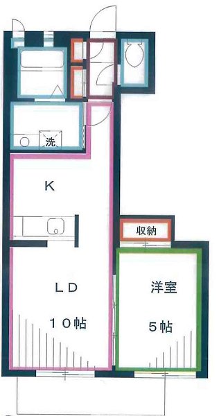 クレール　コガネイ 間取り