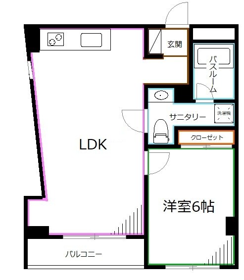 コモスペースⅡ・四面道大代ビル 間取り