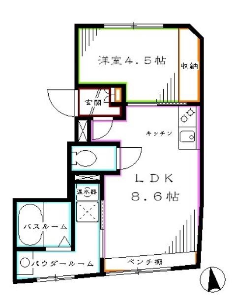 パンカフォッサ  間取り