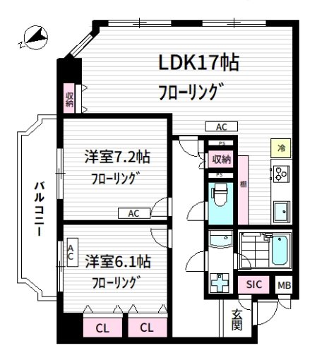 ドゥーム・コスメケア 間取り