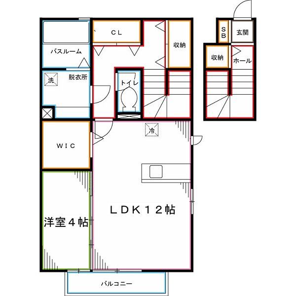 花水木Ｆ棟 間取り
