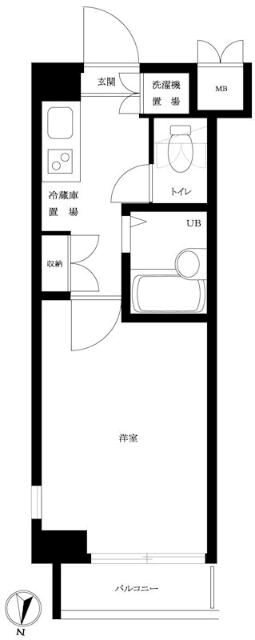 ルーブル中野新橋 間取り図