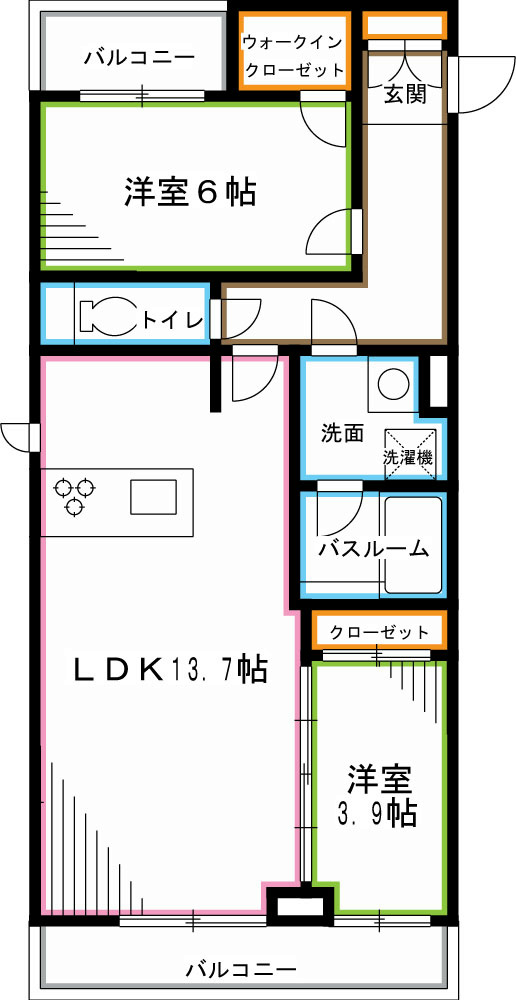 GardenaHill井草（ガーデナヒルイグサ）  間取り
