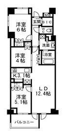 H-スクエア吉祥寺南町  間取り