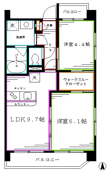 アメニティーズプレイス  間取り