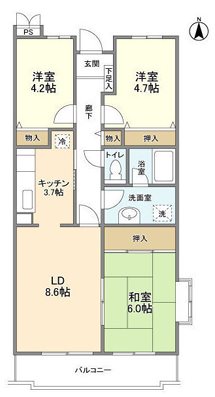 メゾンメルベーユ三鷹 間取り
