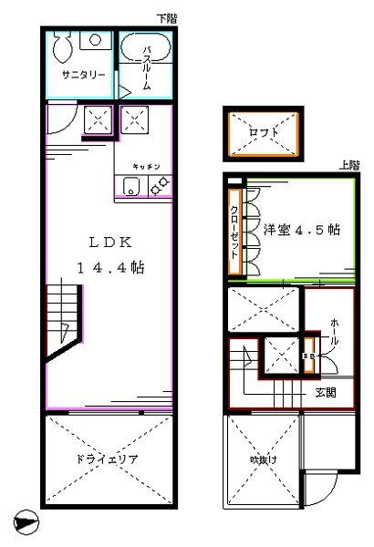 ulula  間取り図
