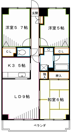 チェリーコート武蔵小金井  間取り