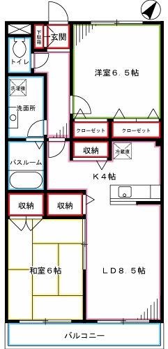 コンフォール武蔵野 間取り
