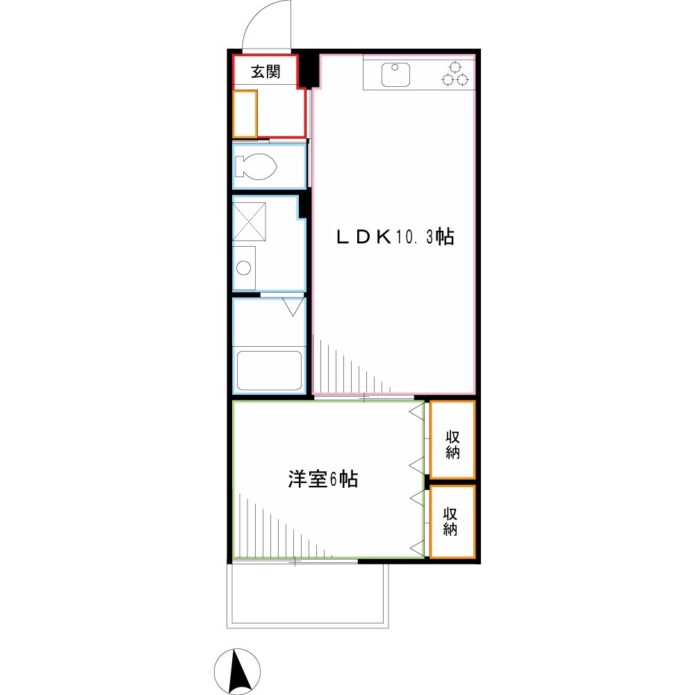 ヴィラ　デ　ソール 間取り