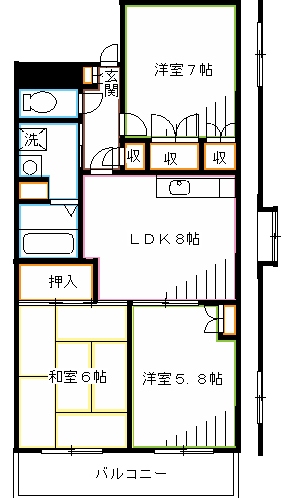 サンシェリー 間取り