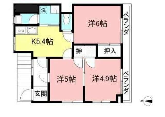 サン晴見コーポ 間取り