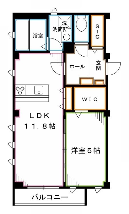 ラシーネ北新宿  間取り