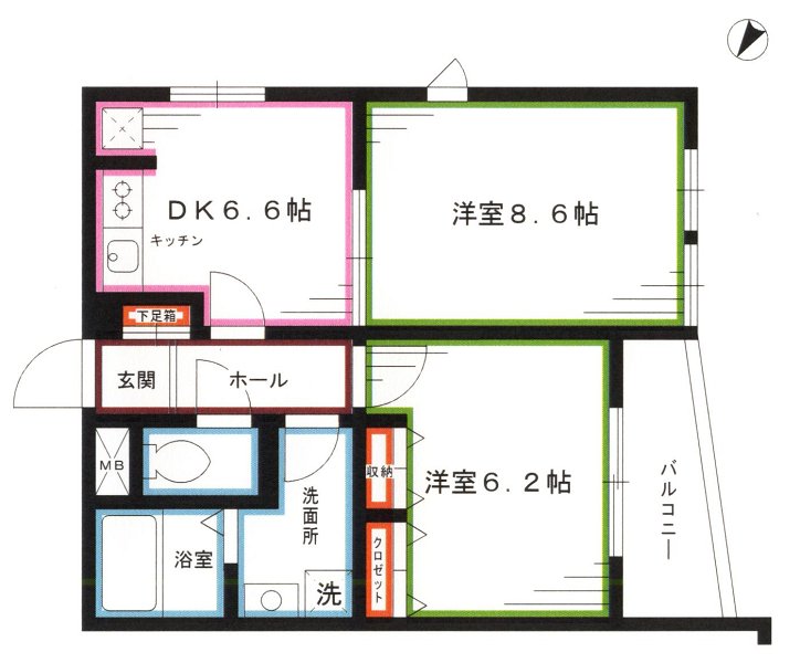 ヴェール新井薬師 間取り