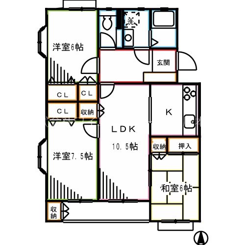 桜橋コートA 間取り