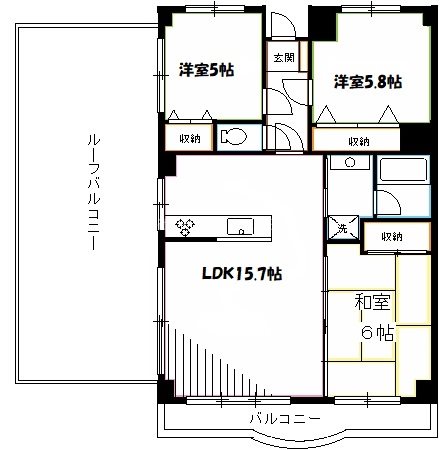 サンシャインＫ＆Ｋマンション 間取り
