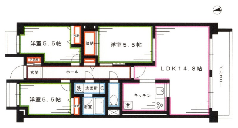 ブライトハウスJ 間取り図