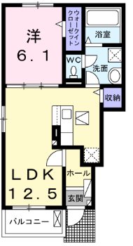 グランドソレイユⅡ 間取り