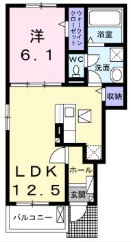 グランドソレイユⅠ 間取り