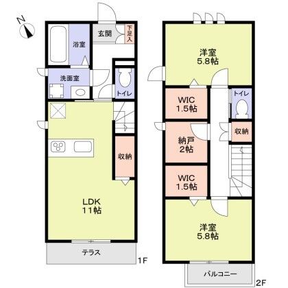 (仮称)小金井市貫井北町3丁目計画 間取り