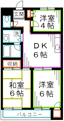 スカイパレスツカサ 間取り